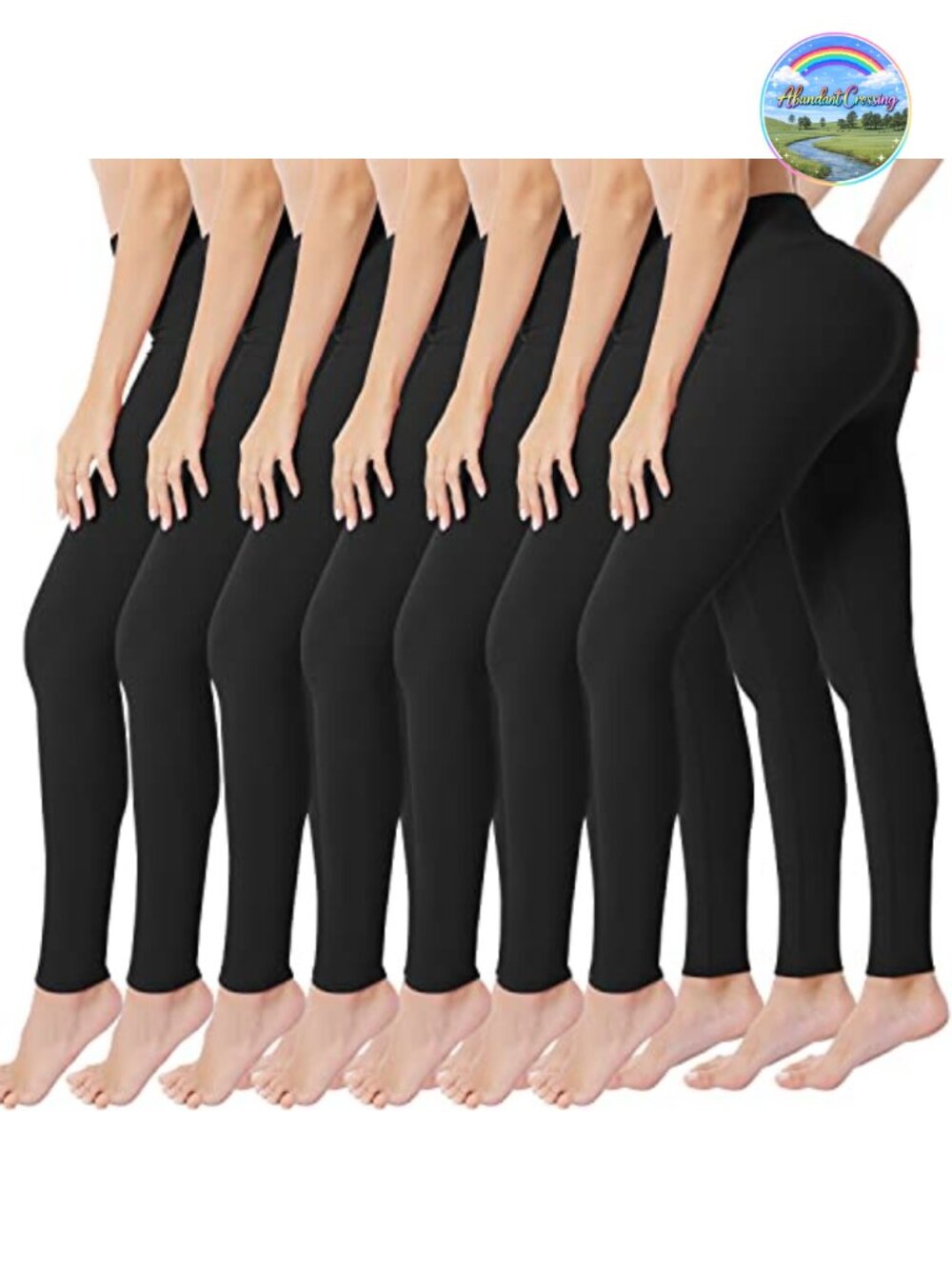 High Waisted Yoga Leggings for Women Full Length Ankle 4 Way Stretch